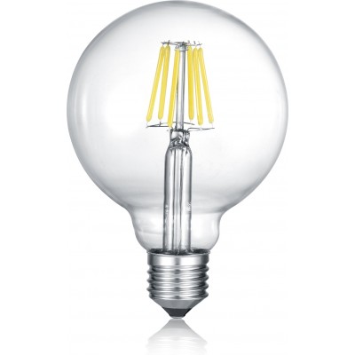 9,95 € 免费送货 | LED灯泡 Trio Globo 6W E27 LED 3000K 暖光. Ø 9 cm. 现代的 风格. 金属