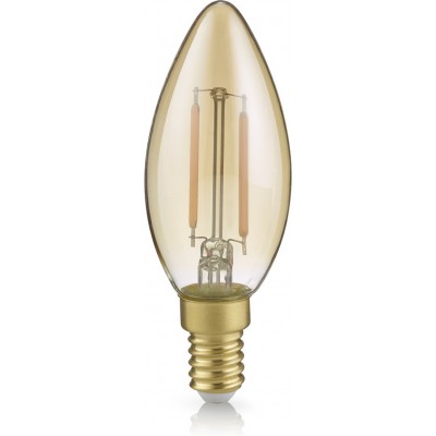 13,95 € Free Shipping | LED light bulb Trio Vela Ø 3 cm. Modern Style. Glass. Orange gold Color