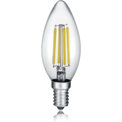 8,95 € Envio grátis | Lâmpada LED Trio Vela 4.5W E14 LED 2700K Luz muito quente. Ø 3 cm. Estilo moderno. Metais