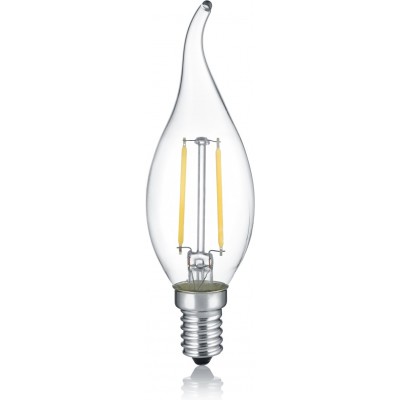 6,95 € Kostenloser Versand | LED-Glühbirne Trio Windstoß 2W LED 2700K Sehr warmes Licht. Ø 3 cm. Modern Stil. Glas