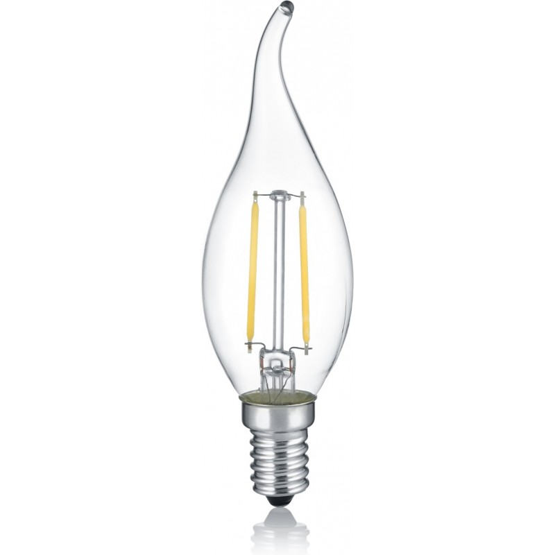 5,95 € Free Shipping | LED light bulb Trio Windstoß 2W LED 2700K Very warm light. Ø 3 cm. Glass