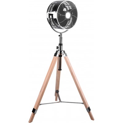 219,95 € Free Shipping | Pedestal fan Reality Tromsö Ø 28 cm. Tripod. Adjustable height Metal casting. Plated chrome Color