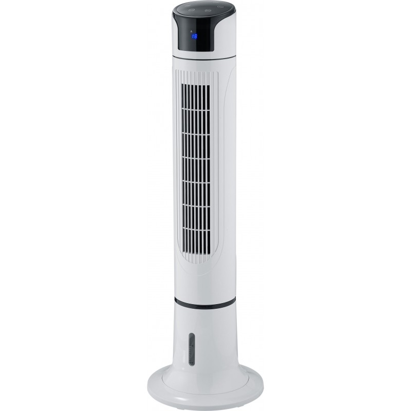 259,95 € Free Shipping | Pedestal fan Reality Iceberg Ø 34 cm. Rotary air conditioner. Remote control Living room and bedroom. Modern Style. Plastic and polycarbonate. White Color