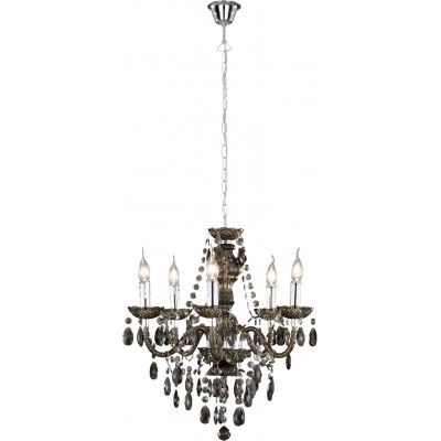 Chandelier Reality Lüster Ø 52 cm. Living room and bedroom. Classic Style. Metal casting. Plated chrome Color