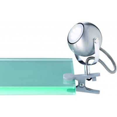 Lámpara de escritorio Reality Bastia 17×12 cm. Lámpara de pinza Salón y dormitorio. Estilo moderno. Metal. Color níquel mate