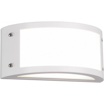 38,95 € Free Shipping | Outdoor wall light Reality Kendal 12W 3000K Warm light. 25×12 cm. Integrated LED. Ceiling and wall mounting Terrace and garden. Modern Style. Plastic and Polycarbonate. White Color