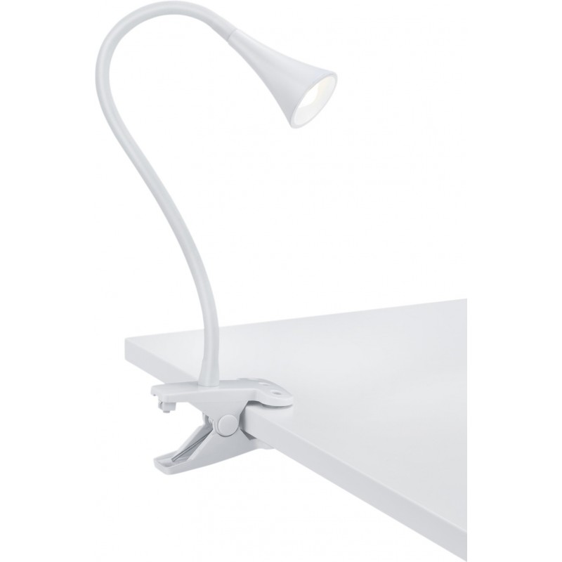 29,95 € Envoi gratuit | Lampe de bureau Reality Viper 3W 3000K Lumière chaude. 35×6 cm. Lampe à pince. LED intégrée. Souple Salle, chambre et bureau. Style moderne. Plastique et Polycarbonate. Couleur blanc