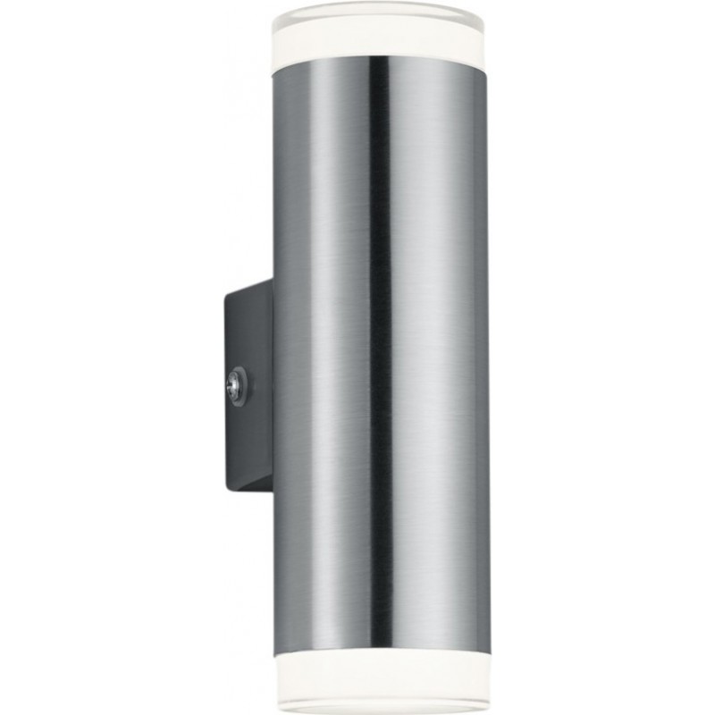 29,95 € Free Shipping | Outdoor wall light Reality Aracati 4W 3000K Warm light. 17×5 cm. Integrated LED Terrace and garden. Modern Style. Metal casting. Matt nickel Color