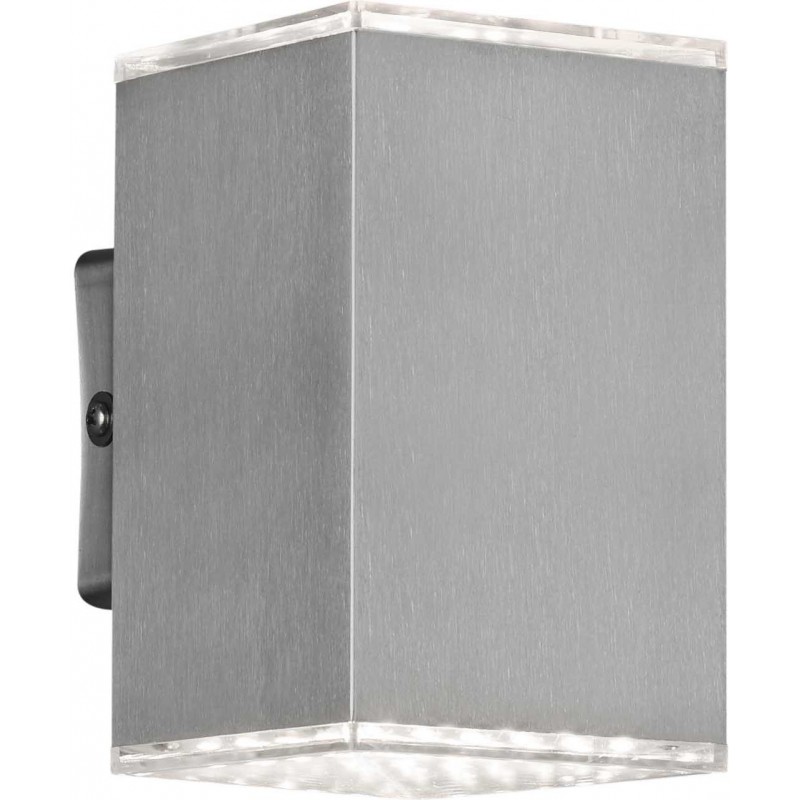 37,95 € Free Shipping | Outdoor wall light Reality Quito 5.5W 3000K Warm light. 14×11 cm. Integrated LED Terrace and garden. Modern Style. Steel. Silver Color