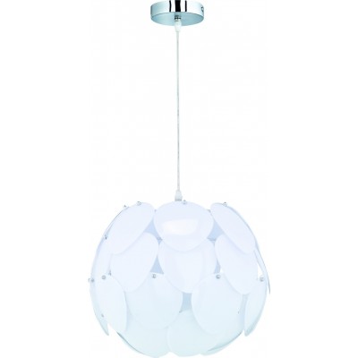 Hanging lamp Reality Puzzle Ø 40 cm. Living room, bedroom and kids zone. Design Style. Metal casting. Plated chrome Color