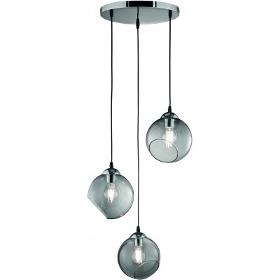 172,95 € Free Shipping | Hanging lamp Reality Clooney Ø 35 cm. Living room and bedroom. Modern Style. Metal casting. Plated chrome Color