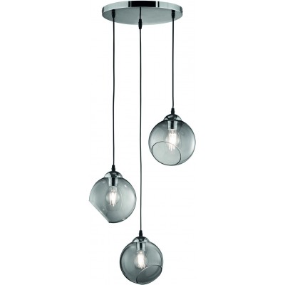 164,95 € Free Shipping | Hanging lamp Reality Clooney Ø 35 cm. Metal casting. Plated chrome Color