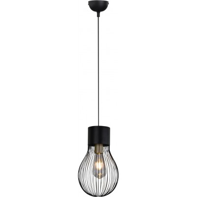 58,95 € Free Shipping | Hanging lamp Reality Dave Ø 19 cm. Living room, kitchen and bedroom. Modern Style. Metal casting. Black Color