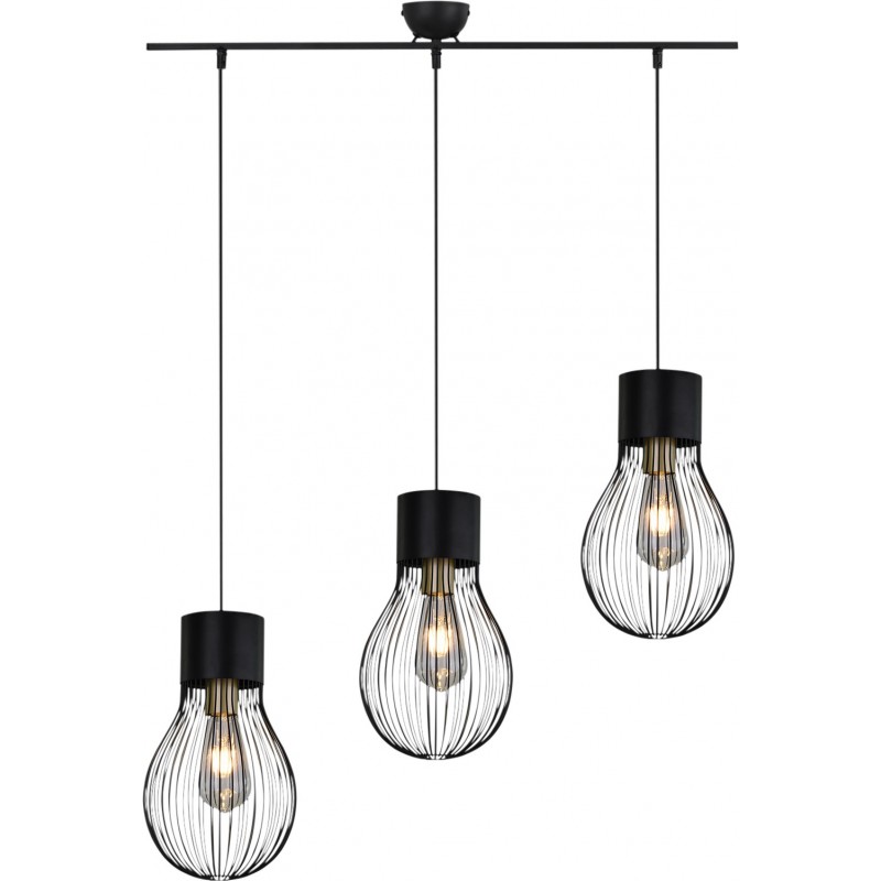 98,95 € Free Shipping | Hanging lamp Reality Dave 130×75 cm. Kitchen. Modern Style. Metal casting. Black Color