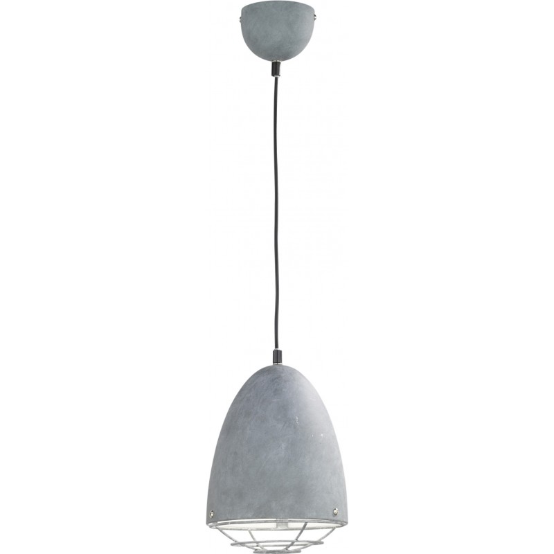 22,95 € Free Shipping | Hanging lamp Reality Cammy Ø 19 cm. Living room and bedroom. Modern Style. Metal casting. Gray Color