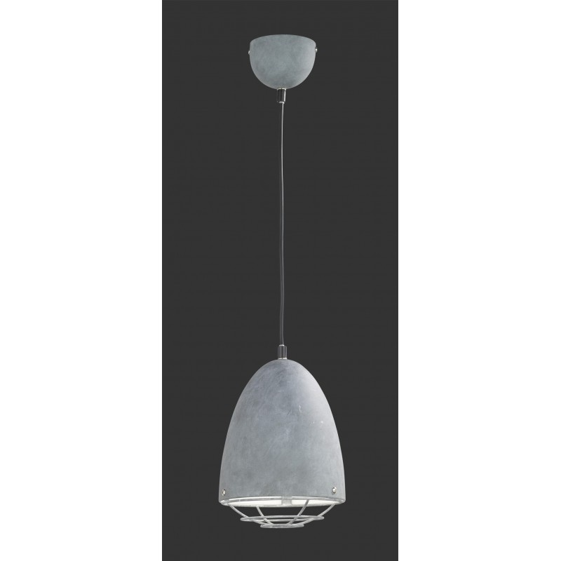 22,95 € Free Shipping | Hanging lamp Reality Cammy Ø 19 cm. Living room and bedroom. Modern Style. Metal casting. Gray Color