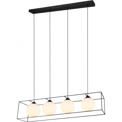 141,95 € Free Shipping | Hanging lamp Reality Gabbia 150×100 cm. Metal casting. Black Color