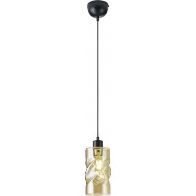 Lampe à suspension Reality Swirl Ø 11 cm. Salle et chambre. Style moderne. Métal. Couleur noir