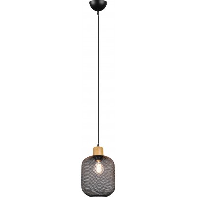 Lampe à suspension Reality Calimero Ø 18 cm. Salle et chambre. Style vintage. Métal. Couleur noir