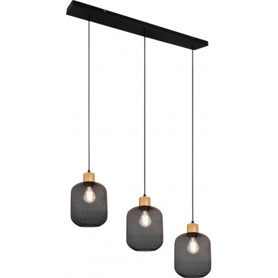 Lampe à suspension Reality Calimero 150×80 cm. Salle et chambre. Style vintage. Métal. Couleur noir
