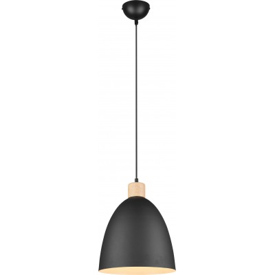 57,95 € Free Shipping | Hanging lamp Reality Jagger Ø 25 cm. Living room and bedroom. Modern Style. Metal casting. Black Color