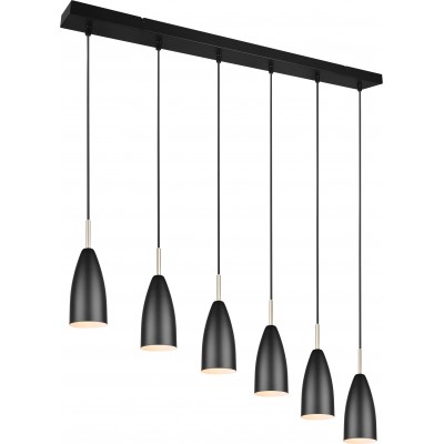 136,95 € Free Shipping | Hanging lamp Reality Farin 150×90 cm. Living room and bedroom. Modern Style. Metal casting. Black Color