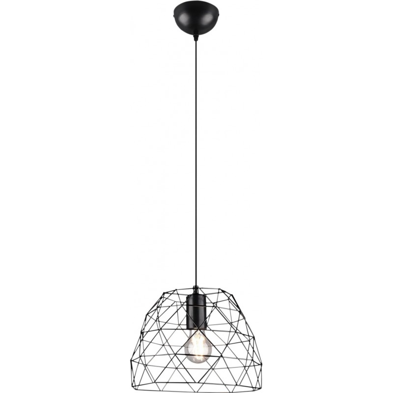 47,95 € Free Shipping | Hanging lamp Reality Haval Ø 27 cm. Living room and bedroom. Modern Style. Metal casting. Black Color