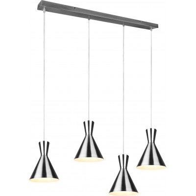 174,95 € Free Shipping | Hanging lamp Reality Enzo 150×90 cm. Living room and bedroom. Modern Style. Metal casting. Matt nickel Color