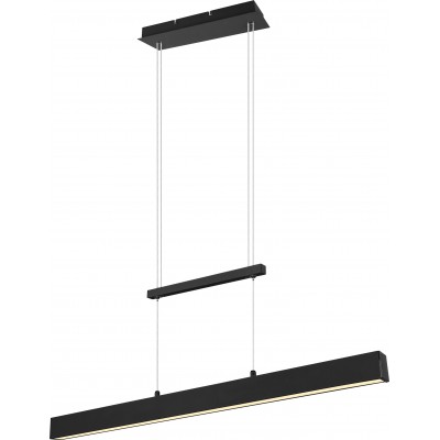 177,95 € Free Shipping | Hanging lamp Reality Paros 21W 3000K Warm light. 150×90 cm. Adjustable height. integrated LED Living room and bedroom. Modern Style. Metal casting. Black Color