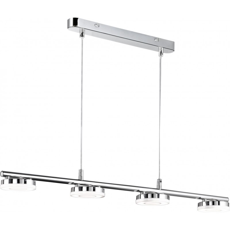 51,95 € Kostenloser Versand | Hängelampe Reality Rennes 4W 3000K Warmes Licht. 120×76 cm. Integrierte LED Wohnzimmer, schlafzimmer und büro. Modern Stil. Metall. Überzogenes chrom Farbe