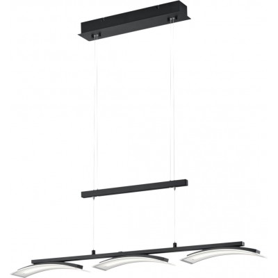 Hanging lamp Reality Ikaria 5W 150×87 cm. Adjustable height. White LED with adjustable color temperature Living room and bedroom. Modern Style. Metal casting. Black Color