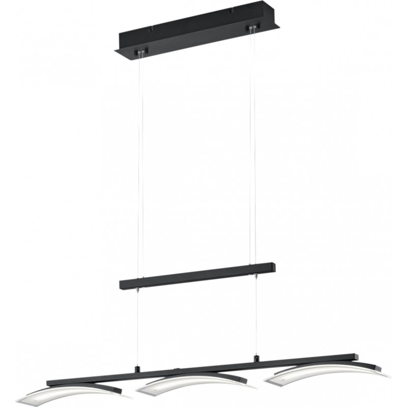 165,95 € Free Shipping | Hanging lamp Reality Ikaria 5W 150×87 cm. Adjustable height. White LED with adjustable color temperature Living room and bedroom. Modern Style. Metal casting. Black Color