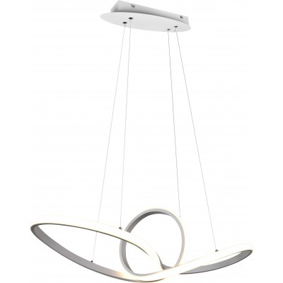 Hängelampe Reality Sansa 28W 4000K Neutrales Licht. 150×80 cm. Integrierte LED Wohnzimmer und schlafzimmer. Modern Stil. Metall. Weiß Farbe