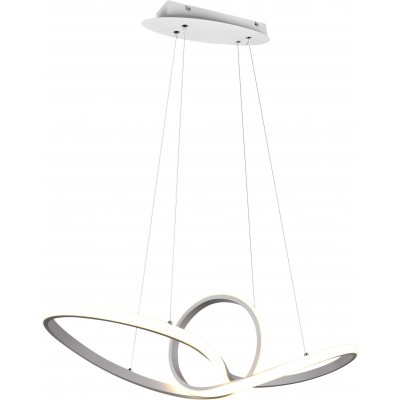 187,95 € Envio grátis | Lâmpada pendurada Reality Sansa 28W 4000K Luz neutra. 150×80 cm. LED integrado Sala de estar e quarto. Estilo moderno. Fundição de metais. Cor branco