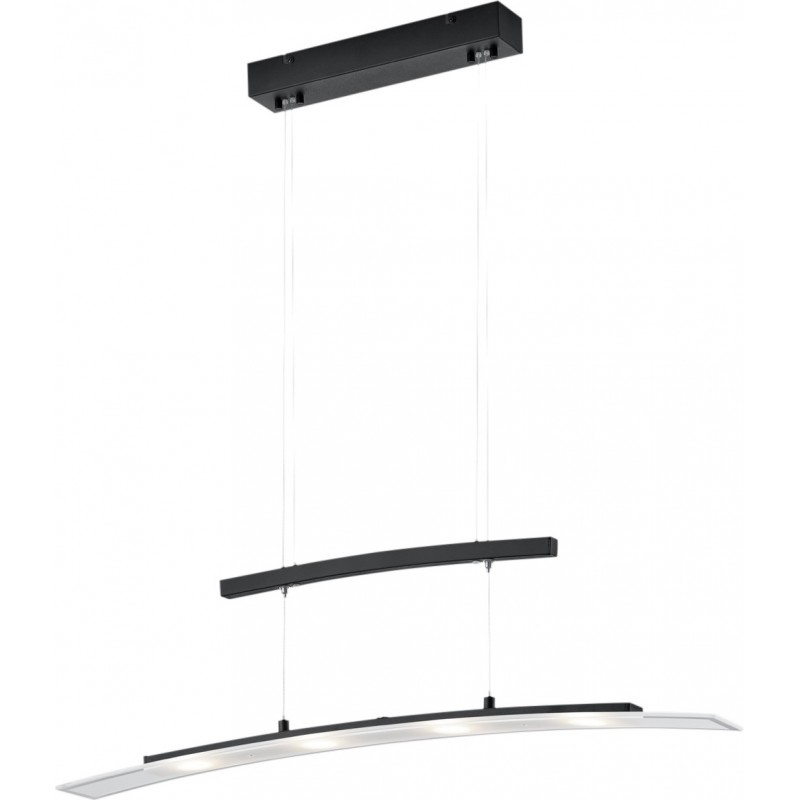 173,95 € Free Shipping | Hanging lamp Reality Samos 4W 150×80 cm. Adjustable height. White LED with adjustable color temperature Living room and bedroom. Modern Style. Metal casting. Black Color