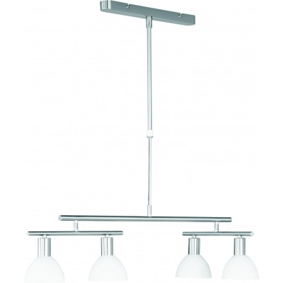 Подвесной светильник Reality Dallas 81×80 cm. регулируемая высота Гостинная, кухня и спальная комната. Современный Стиль. Металл. Матовый никель Цвет