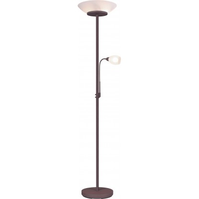 Lámpara de pie Reality Gerry Ø 34 cm. Flexible Salón y dormitorio. Estilo moderno. Metal. Color óxido