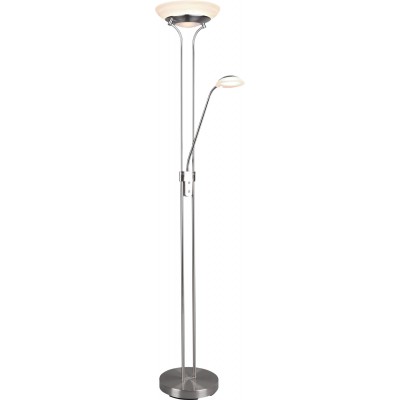 173,95 € Free Shipping | Floor lamp Reality Orson 27W 3000K Warm light. 180×33 cm. Dimmable LED Living room and bedroom. Modern Style. Metal casting. Matt nickel Color