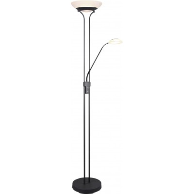 Lámpara de pie Reality Orson 27W 3000K Luz cálida. 180×33 cm. LED regulable Salón y dormitorio. Estilo moderno. Metal. Color negro