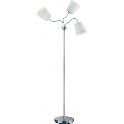 Lámpara de pie Reality Windu 140×25 cm. Flexible Salón y dormitorio. Estilo moderno. Metal. Color níquel mate