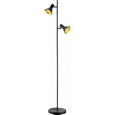 79,95 € Free Shipping | Floor lamp Reality Nina 144×34 cm. Living room and bedroom. Classic Style. Metal casting. Black Color