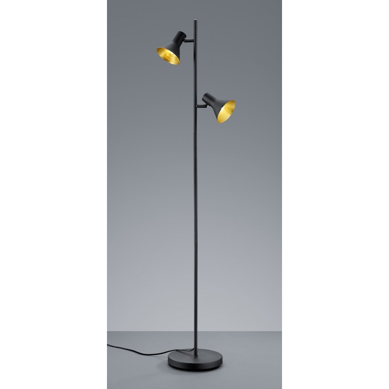75,95 € Free Shipping | Floor lamp Reality Nina 144×34 cm. Living room and bedroom. Classic Style. Metal casting. Black Color