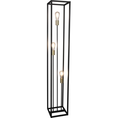 Luminária de piso Reality Vito 153×25 cm. Sala de estar e quarto. Estilo moderno. Fundição de metais. Cor preto