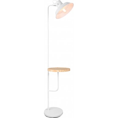 Lámpara de pie Reality Butler 150×30 cm. Altura regulable. Luz direccional Salón y dormitorio. Estilo moderno. Metal. Color blanco