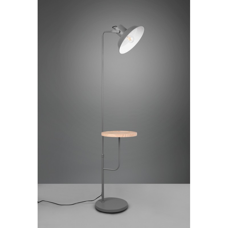 113,95 € Free Shipping | Floor lamp Reality Butler 150×30 cm. Adjustable height. Directional light Living room and bedroom. Modern Style. Metal casting. Anthracite Color