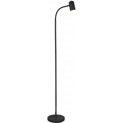 Lámpara de pie Reality Marila Ø 23 cm. Flexible Salón y dormitorio. Estilo moderno. Metal. Color negro
