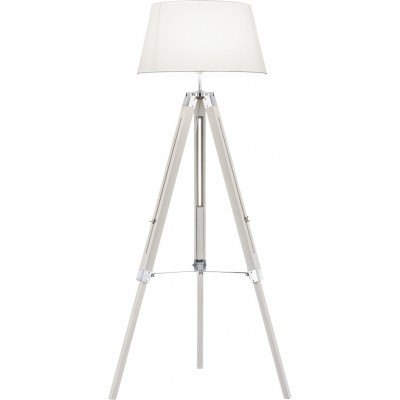 Lámpara de pie Reality Tripod Ø 72 cm. Salón y dormitorio. Estilo moderno. Madera. Color blanco