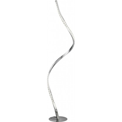 116,95 € Free Shipping | Floor lamp Reality Rubin 9W 3000K Warm light. Ø 18 cm. Integrated LED Living room and bedroom. Modern Style. Metal casting. Aluminum Color