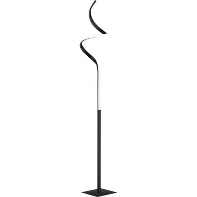 99,95 € Free Shipping | Floor lamp Reality Course 11W 3000K Warm light. 145×21 cm. Integrated LED Living room and bedroom. Modern Style. Metal casting. Black Color
