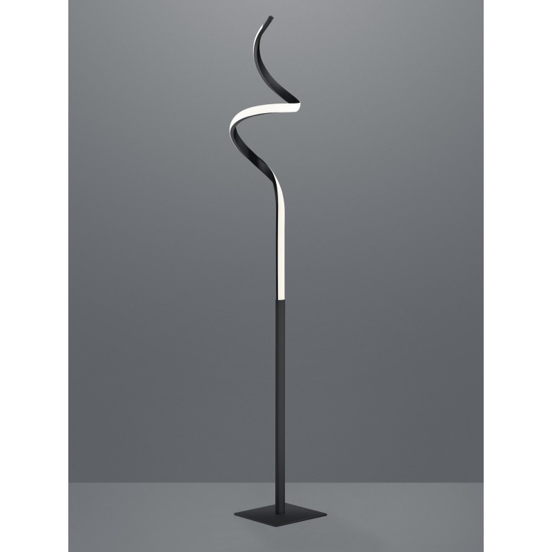 93,95 € Free Shipping | Floor lamp Reality Course 11W 3000K Warm light. 145×21 cm. Integrated LED Living room and bedroom. Modern Style. Metal casting. Black Color